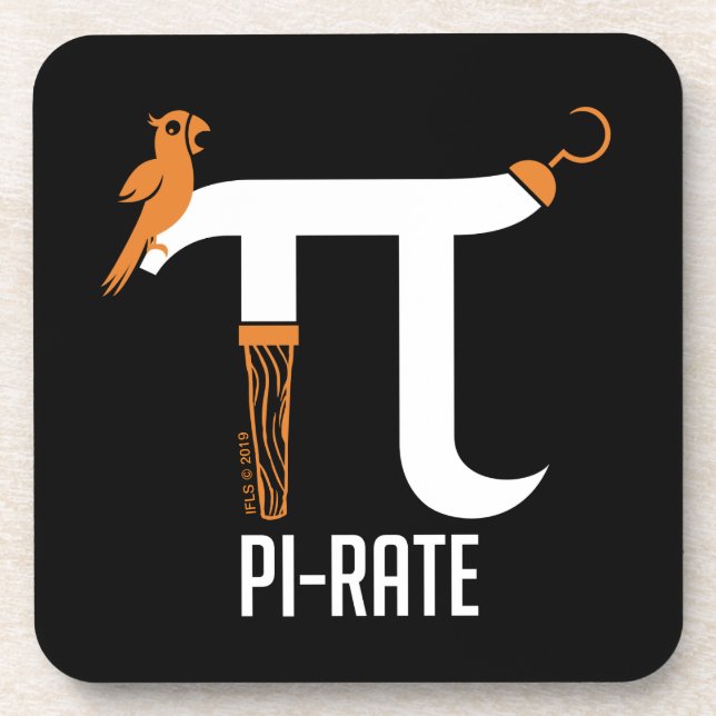 Pi-Rate Symbol Coaster (Front)
