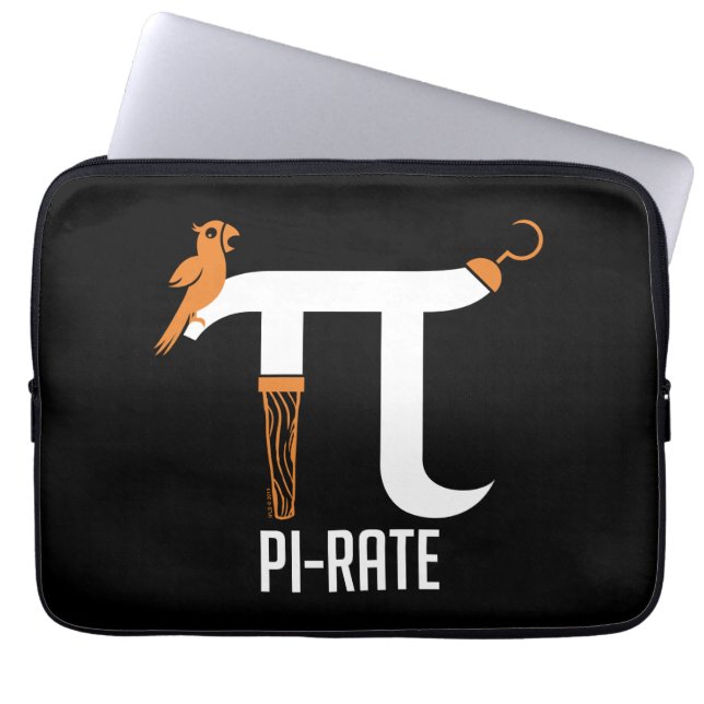 Pi-Rate Symbol Laptop Sleeve (Front)