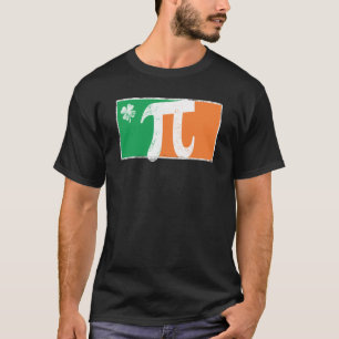Pi Rish St Patrick's Day Irish Flag C Distressed T-Shirt