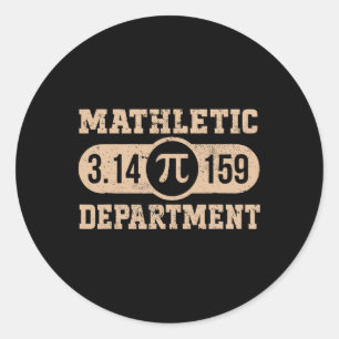 Pi Shirt For Teacher 3.14 Funny Happy Pi Day Classic Round Sticker
