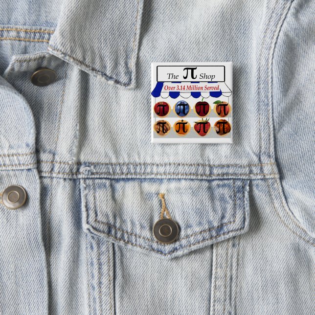Pi Shop 15 Cm Square Badge (In Situ)