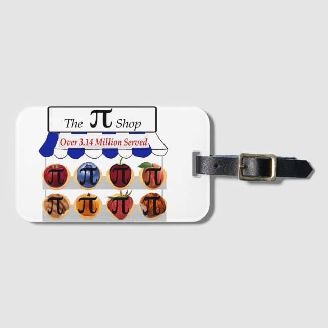Pi Shop Luggage Tag (Front Horizontal)