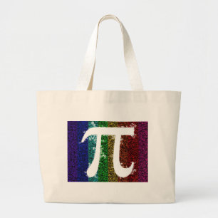 Pi Sign Electric Large Tote Bag