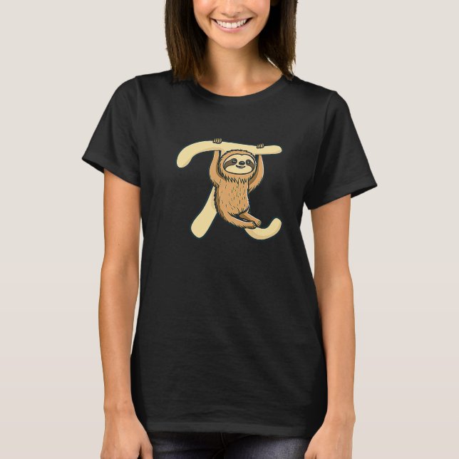 Pi Sloth Symbol Pi Day T-Shirt (Front)