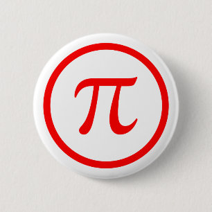 Pi symbol button badge