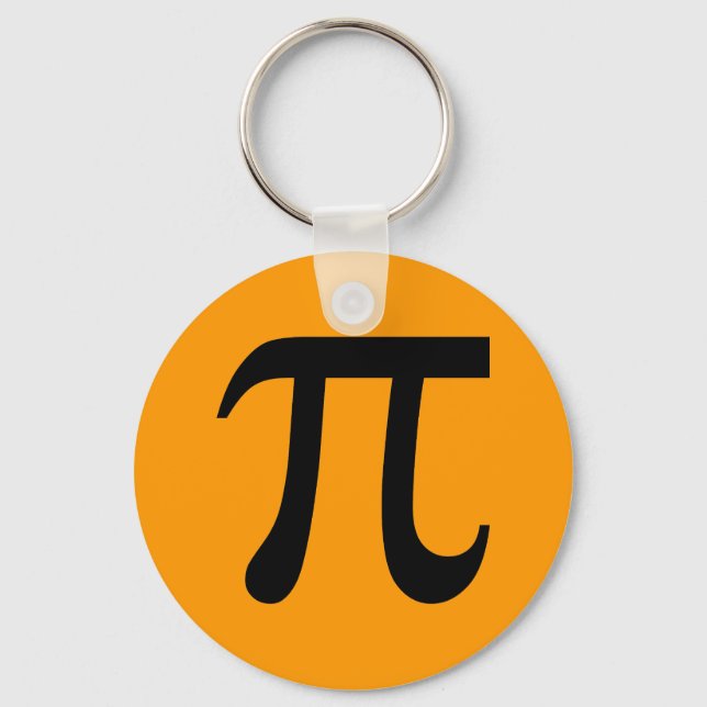Pi Symbol Key Ring (Front)