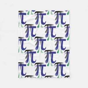 Pi Symbol Math Fleece Blanket