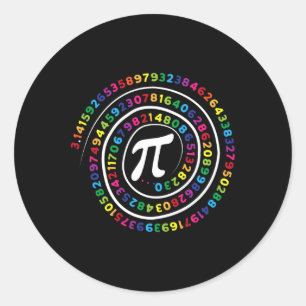 Pi Symbol Math Teacher Pi Day Classic Round Sticker