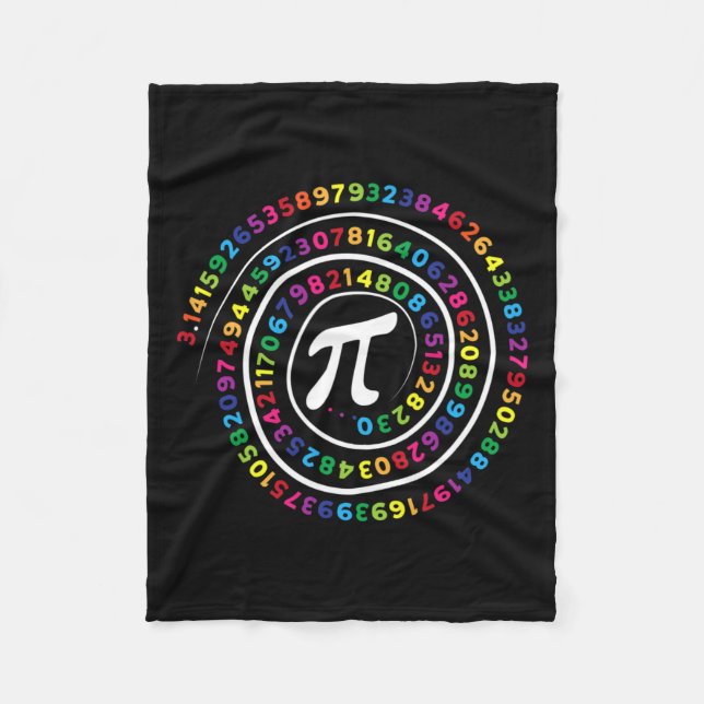 Pi Symbol Math Teacher Pi Day  Fleece Blanket (Front)