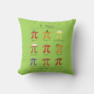 Pi Symbol Menu Cute Math Teacher Cushion