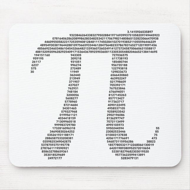 Pi Symbol Mousepad (Front)