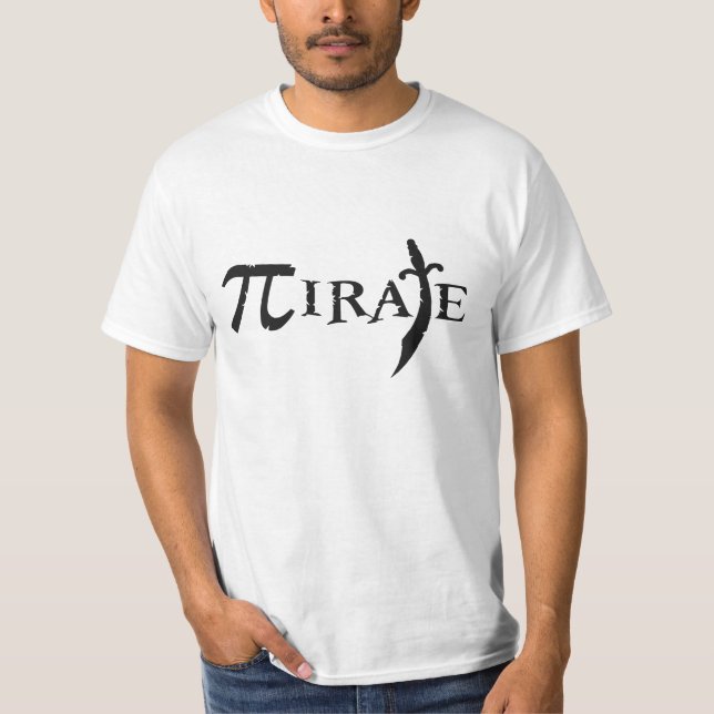 Pi Symbol Pirate T-Shirt (Front)