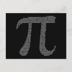Pi Symbol Postcard