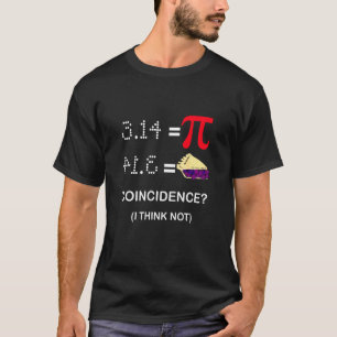 Pi T Shirt 3 14 Pie Coincidence I Think Not Happy