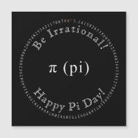 Pi, The Irrational Mathematical Constant Magnetic 