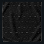 Pi, The Irrational Mathematical Constant Pattern Bandana<br><div class="desc">This black and white art piece, designed digitally, is released in commemoration of Pi Day, which is observed each year on March 14. The date 3.14 corresponds to the rounded value of π (pi), a well-recognised mathematical constant. The design features the value of the Pi constant to the first 100...</div>