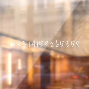 Pi to 10 decimal points "π=3.14" Math & Science