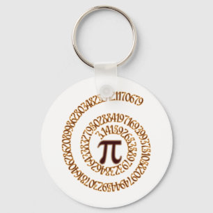 Pi to the Hundredth Decimal Place Key Ring
