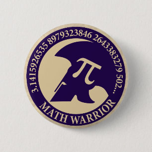 Pi Warrior 6 Cm Round Badge