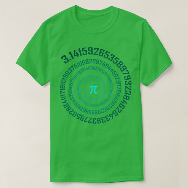 Pi Wont Stop Math Pi Day T-Shirt (Design Front)