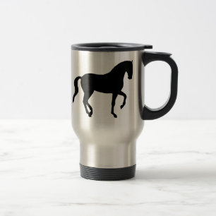 Piaffe Horse (black) Travel Mug