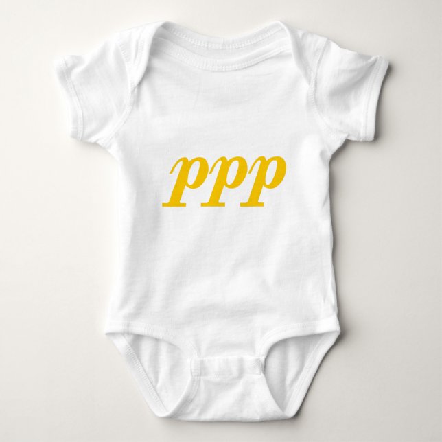 Pianissimo Possibile Baby Bodysuit (Front)