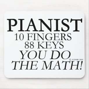 Pianist 10 Fingers 88 Keys Mouse Pad