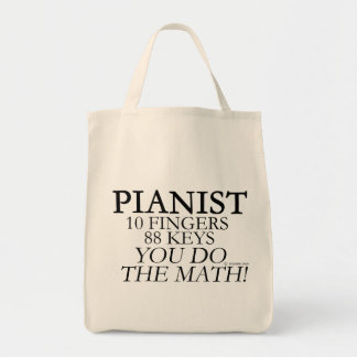 Pianist 10 Fingers 88 Keys Tote Bag