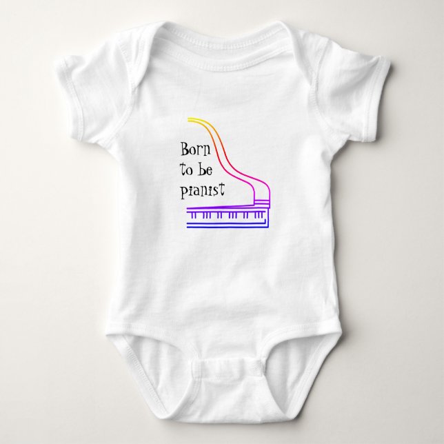 Pianist Baby Shirt by Syahikmah (Front)