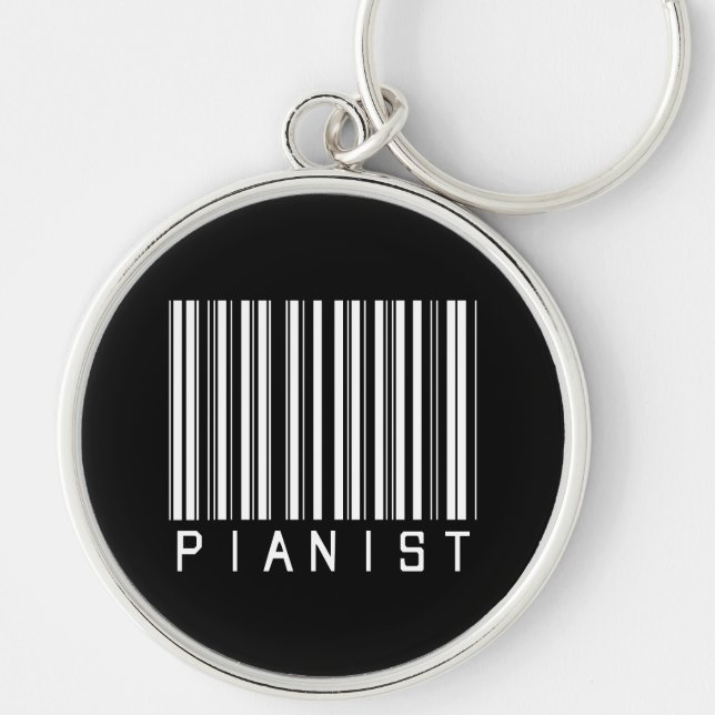 Pianist Bar Code Key Ring (Front)