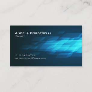 Pianist Business Card Flashback