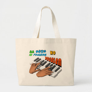 Pianist Large Tote Bag