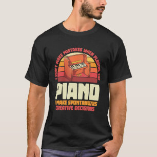 Pianist Musician Orchestra Musical Instrument Retr T-Shirt