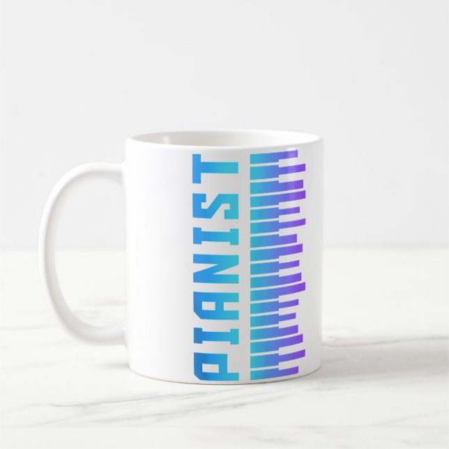 Pianist Orchestra Musician Coffee Mug (Left)