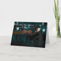 Pianist, Piano Player Birthday Card