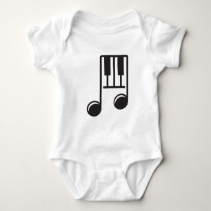 Pianist Piano Teacher Musical Note Art Baby Bodysuit