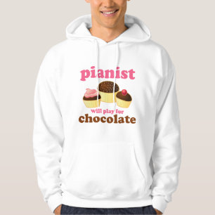 Pianist Will Play for Chocolate Hoodie