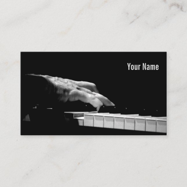 Pianist's Hand Business Card (Front)