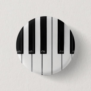 Piano 3 Cm Round Badge