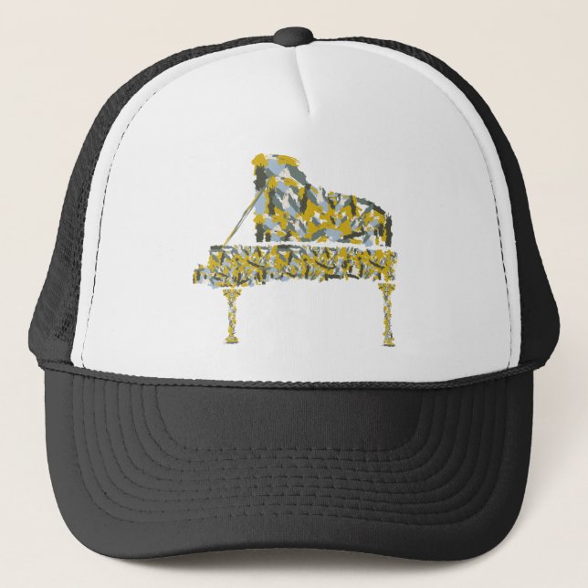 Piano abstract trucker hat (Front)