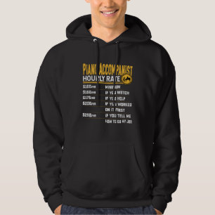 Piano Accompanist Hourly Rate   Pianist Piano Musi Hoodie