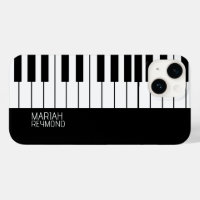 Piano All-Over Black Surface with Name