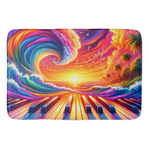 Piano Art Bath Mat