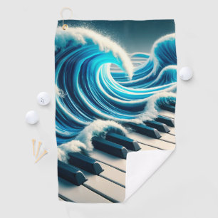 Piano Art Golf Towel