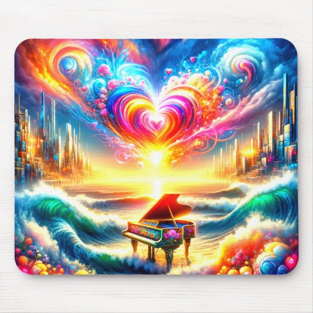 Piano Art Mouse Pad (Front)
