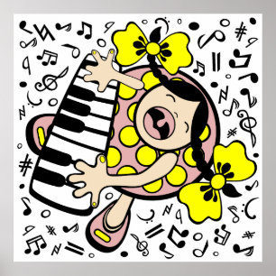 piano baby poster