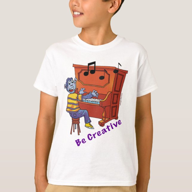 Piano - Be Creative T-Shirt (Front)