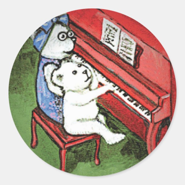 Piano Bears Sticker (Front)