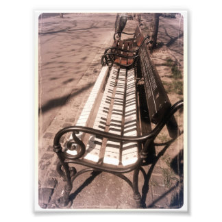 Piano bench photo print