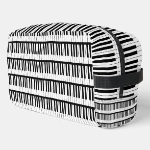 Piano Black And White Musician Instrument Dopp Kit